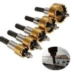 Mata Bor Hole Saw Drill Bit HSS Holesaw Wood Kayu Metal Besi Set 5 Pcs - Image 3