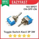 Saklar Toggle Switch 103 Kecil 3 Pin Kaki 3 Posisi 3P 3 Way ON OFF ON