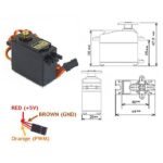 Motor Servo RC MG995 Full Metal Gear 180 Degree Sudut Derajat Drajat 10kg/cm Mini Micro Gearbox Gear Box MG995 MG 995 Tower Pro TowerPro - Image 2