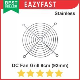 Fan Grill 9cm 90mm 92mm Kawat Besi Pelindung Tutup Kipas DC PC Case
