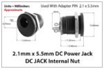 Socket DC Female Panel Mount Case Power Plug In Jack Betina Plastik - Image 3