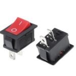 Saklar kotak Power 13mm x 8mm Rocker Switch 2 kaki pin on off - Image 2