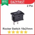 Saklar kotak Power 21mm x 15mm Rocker Switch 2 kaki pin
