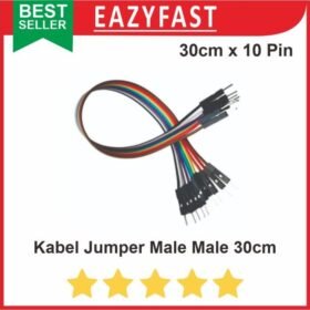 Kabel Jumper Cable Dupont 30 cm isi 10 male male Arduino Breadboard