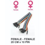 Jumper Cable Kabel Dupont 20 cm 10 Female-Female Arduino Bread Board - Image 2