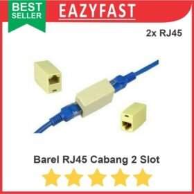 Barel RJ45 RJ 45 Female Adapter Konektor Sambungan Kabel LAN UTP
