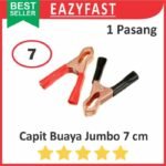 Capit Buaya Besar 7cm Aki Accu Motor Mobil Clip Jumper Jepit Kabel Set
