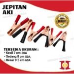 Capit Buaya Besar 7cm Aki Accu Motor Mobil Clip Jumper Jepit Kabel Set - Image 3