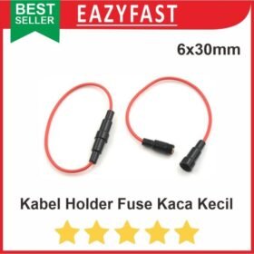 Kabel Holder Fuse Kaca Besar Tabung 6x30mm 6x30 Housing Rumah Dudukan