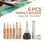 Mata Solder Adjustable 80W 6 Bentuk Lancip Rata Datar 80 Watt 900M Tip - Image 2