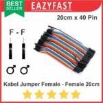 Kabel Jumper Female to Female 20cm 20 cm 40p 40 Pin Pcs Arduino Dupont