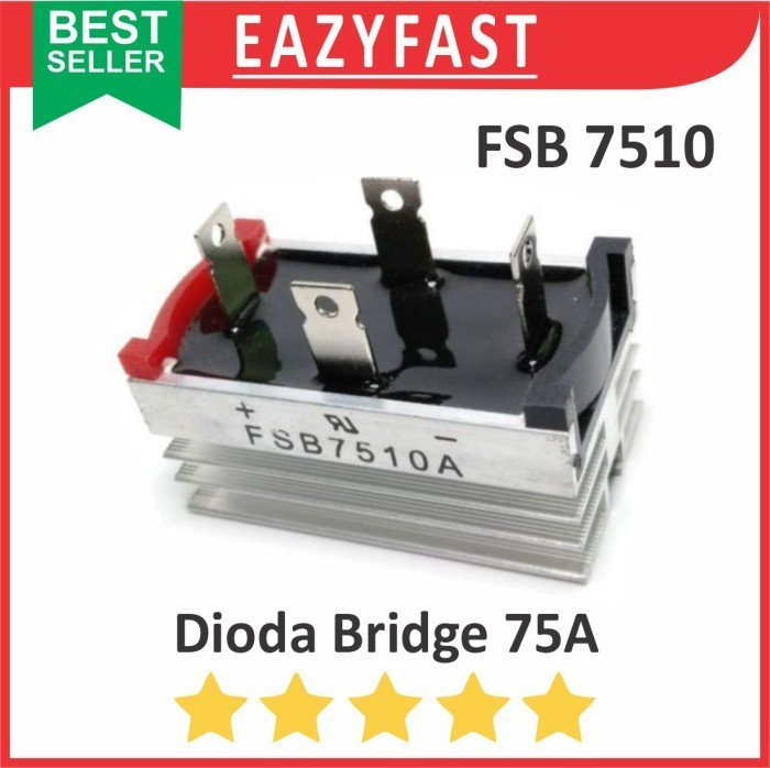 ginee_20241213094335791_2787415940.jpeg Dioda Kiprok Bridge 75A 75 A Ampere Diode Rectifier FSB7510 FSB 7510 Jembatan Penyearah AC DC Sisir Meja KBU KBP KBJ KBL GBU GBJ KBPC - Image 1