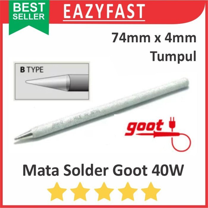 ginee_20241213095459500_2726817354.jpeg Mata Solder Crystal Goot 40W 40 W Watt Tumpul R-48B Type B KX-40R Ori Original Japan Dekko DS40N Korea - Image 1