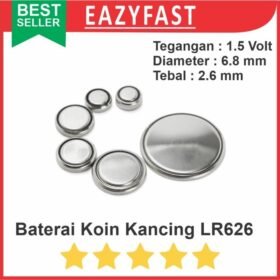 Baterai LR626 AG4 377 1.55v Jam Tangan Kancing Coin Button Battery
