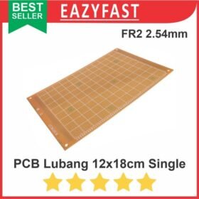 PCB Lubang IC 12x18 12x18cm Single Layer Bolong Titik Matrix FR2