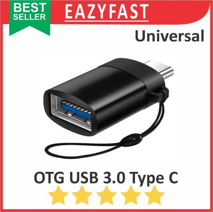 ginee_20241213103504499_0591350757.jpeg Converter Adapter OTG USB Type C to USB 3.0 Type A Data Fast Charge PD Cable Kabel Konverter Universal - Image 1