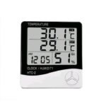 Digital Thermometer Humidity Suhu Ruangan Jam Dinding Wall Probe HTC-2 - Image 2