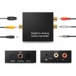 Toslink DAC Digital to Analog Audio Converter Optic SPDIF Coaxial RCA - Image 3