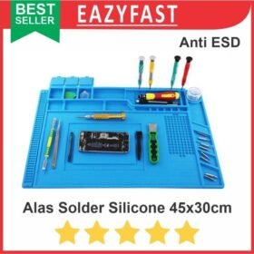 Alas Solder Karet Silicone Pad Mat Insulator Anti ESD Panas 45x30cm