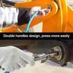Kepala Coupler Grease Gun Gemuk Quick Nipple Auto Lock Nepel Jepit - Image 3