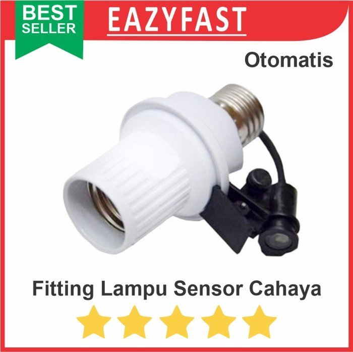 ginee_20241224145657897_4134477554.jpeg Fitting Saklar Lampu Luar Otomatis Siang Malam Sensor Cahaya LDR - Image 1