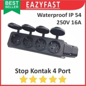 Stop Kontak Terminal 4 Waterproof Outdoor Water Proof Anti Air Steker