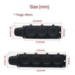Stop Kontak Terminal 4 Waterproof Outdoor Water Proof Anti Air Steker - Image 2