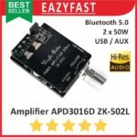 Ampli Amplifier TPA TPA3118D2 2x50W Class D Wuzhi Bluetooth 5.0 BT AUX