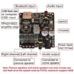 Ampli Amplifier TPA TPA3116D2 2x50W Class D Wuzhi Bluetooth BT USB AUX - Image 2