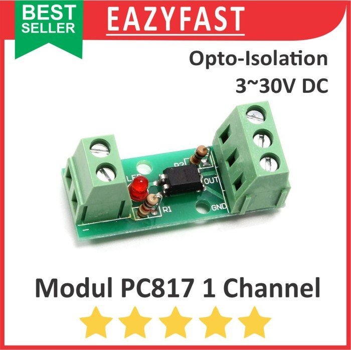 ginee_20241227163959020_8202171968.jpeg Modul Optocoupler PC817 1Ch 1 Ch Chanel Channel Opto Coupler Interupter PC 817 Isolation Module Isolator Isolated Adapter Converter Board Arduino Compatible - Image 1