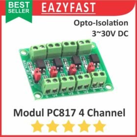 Modul Optocoupler PC817 4Ch 4 Ch Chanel Channel Opto Coupler Interupter PC 817 Isolation Module Isolator Isolated Adapter Converter Board Arduino Compatible