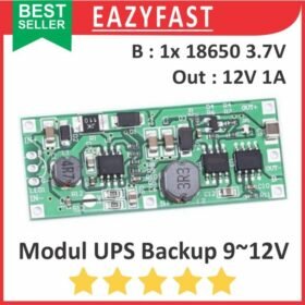Modul Mini UPS DC 9V 12V 9 12 V Volt 1A 18650 Emergency Power Supply Backup Darurat Mati Lampu Listrik Back Up