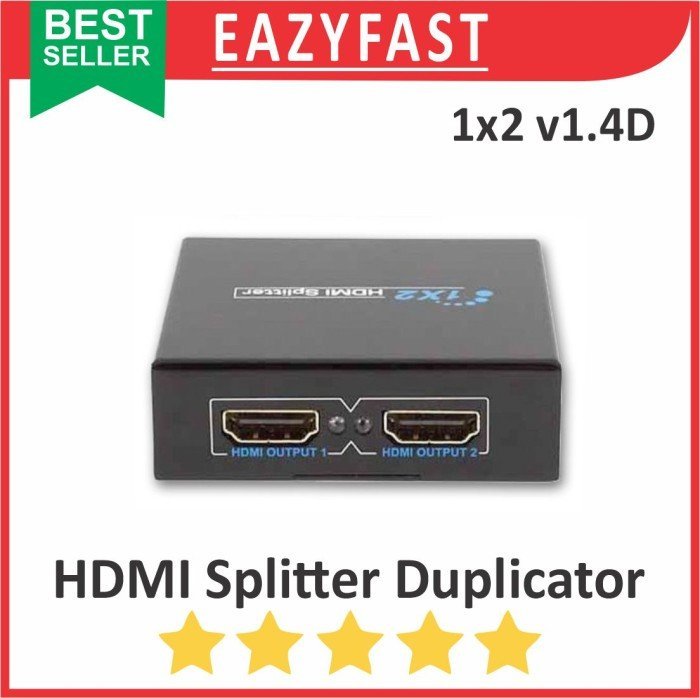 ginee_20250122155139896_7716254821.jpeg HDMI Switch Splitter Duplicator Input Output 2 Port Kabel Split Select Selector Duplikat Extend - Image 1