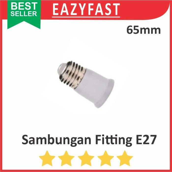 ginee_20250130122135764_7699560926.jpeg Sambungan Fitting Lampu E27 65mm Panjang Extension Sambung Downlight - Image 1