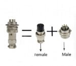 Connector Jack Socket CB GX16 8p 8 Pin Kaki Male Female 1 Set Pasang - Image 3