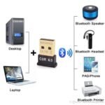 USB Bluetooth CSR 5 5.0 Adapter Dongle Transfer File Receiver Data PC - Image 3