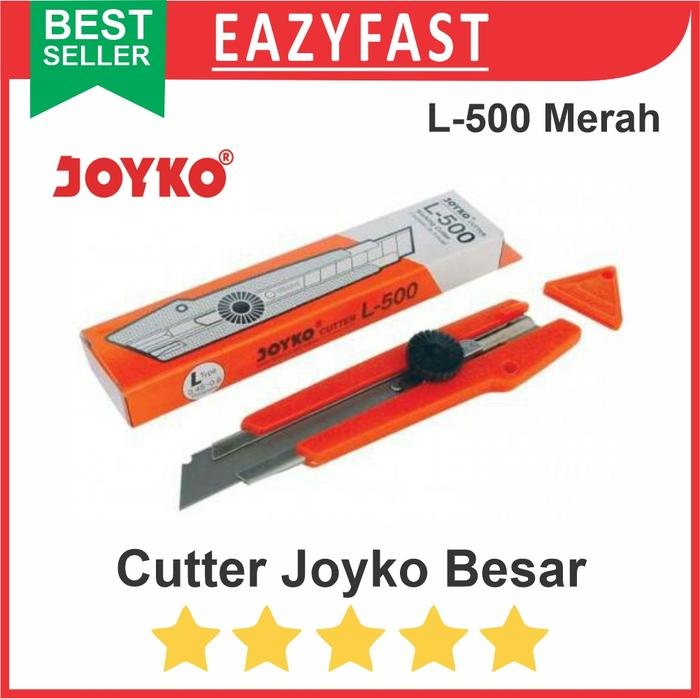 ginee_20250901155124038_0770224119.jpeg Cutter Joyko Besar L-500 L-150 Cuter Kater L500 L150 Kenko Merah - Image 1
