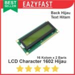Modul LCD Display Character 1602 16x2 Green Backlight LED Hijau Kuning ESP Arduino Compatible Module