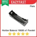 Case Kotak Rumah Tempat Dudukan Baterai 18650 Isi 1 Cell Port x1 1x Paralel Plat Casing Battery Holder 3.7V 3.7 V Volt