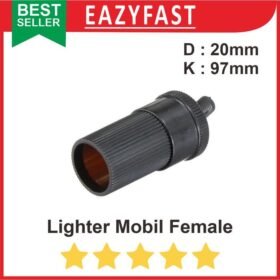 Socket Steker Female Kepala Jack Colokan Mobil 12V DC Car Lighter Plug Female