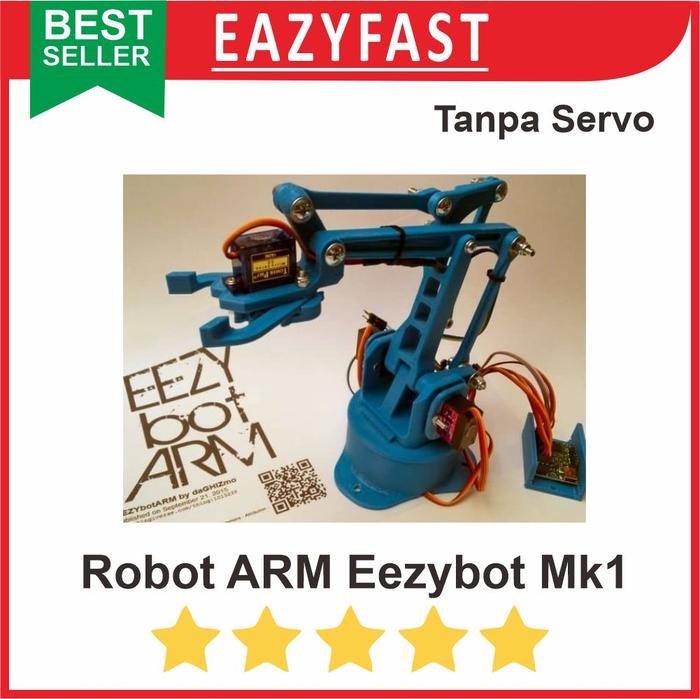 ginee_20250922105748534_6119097255.jpeg Robotic Robot Arm Tangan Lengan Tanpa Servo 9g 4 Axis 3D Printed - Image 1