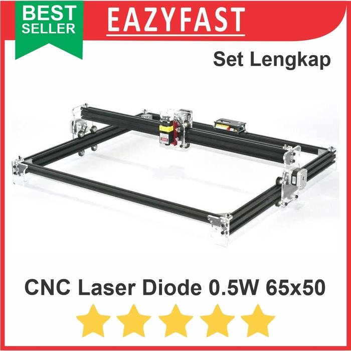 ginee_20250923141002653_2578588190.jpeg Mesin CNC Laser Engraver Engraving Cutting Ukir Kayu Kulit 500mw 65x50 - Image 1