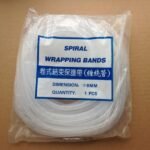 Cable Kabel Spiral 15mm Selang Gulung Pelindung Wrap Band Hitam Putih - Image 3