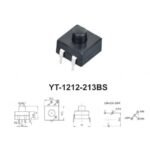 Saklar Senter Switch 213BS 1212 112D 213 3P 3 Pin Kaki 12x12mm Locking - Image 2