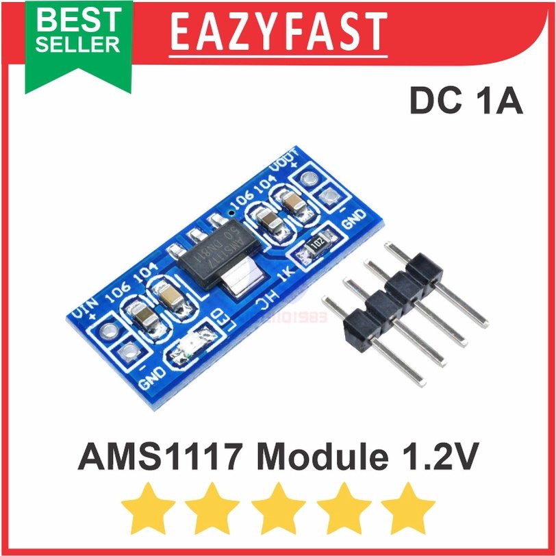 ginee_20250925115510525_9629648602.jpeg AMS1117 1.2V 1.2 V 1A Regulator Power Supply Board Module Step Down - Image 1