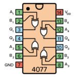 IC CMOS CD 4077 BE DIP Gerbang Logika XNOR Logic Gate CD4077BE CD4077 4077BE CD HD HCF HEF MC TC BE - Image 2