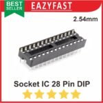 Socket IC 28P 28 P Pin Kaki DIP Skinny Soket Rumah Dudukan Adapter