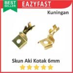 Skun Kabel Kotak Baut 10 M6 6mm Accu Motor Mobil Sekun Socket Cable Terminal M 6 mm Kuningan Tembaga