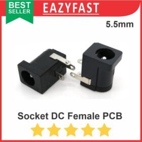 Socket DC 2.1x5.5mm Female Betina DIP PCB Power Plug In Jack Arduino