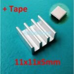 Heat Sink Aluminium Radiator Cooling Pendingin 11 x 11 x 5 Heatsink - Image 2
